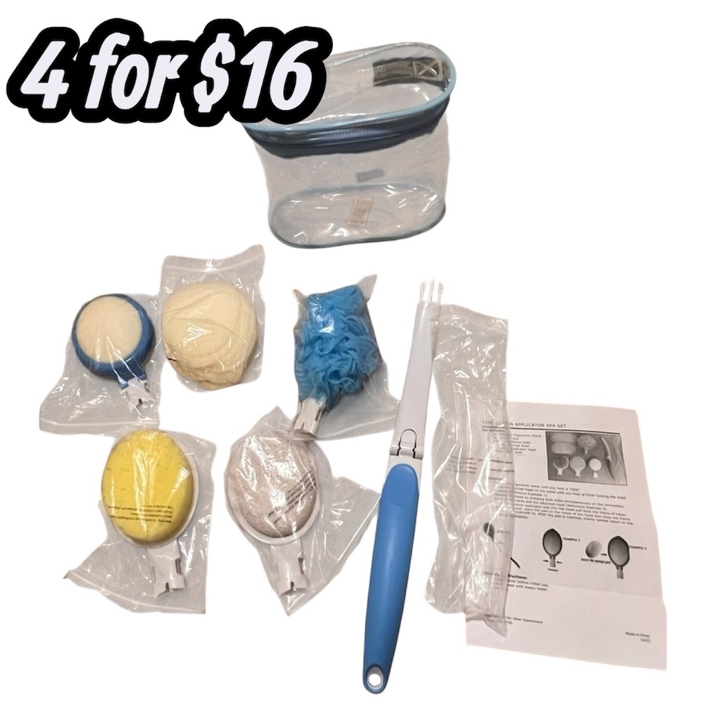 15 Pc Bath Lotion Loofah Pumice Sponge Application Spa Set 4/$16